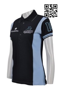 P657 設計馬術比賽Polo恤 馬術障礙學校  供應女裝修身Polo恤 網上下單Polo恤     寶藍色